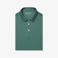 Versa Polo - Green Circle Texture