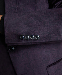 Plum Velvet Tuxedo Jacket