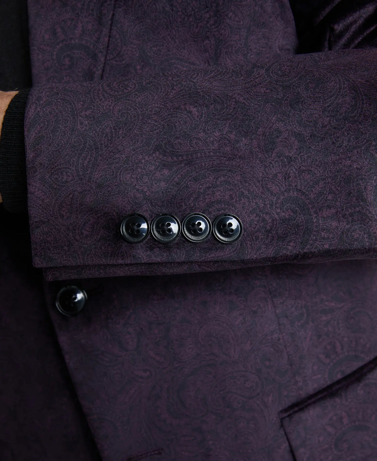 Plum Velvet Tuxedo Jacket