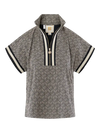 Poppy Pullover - Black Tonal Monogram EMILY McCARTHY
