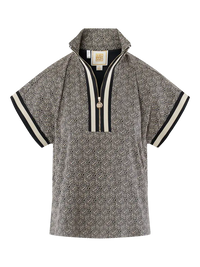 Poppy Pullover - Black Tonal Monogram EMILY McCARTHY