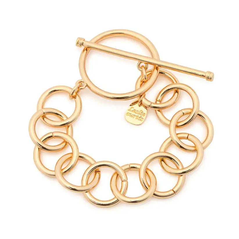 Chunky Gold Valerie Bracelet Leslie Curtis