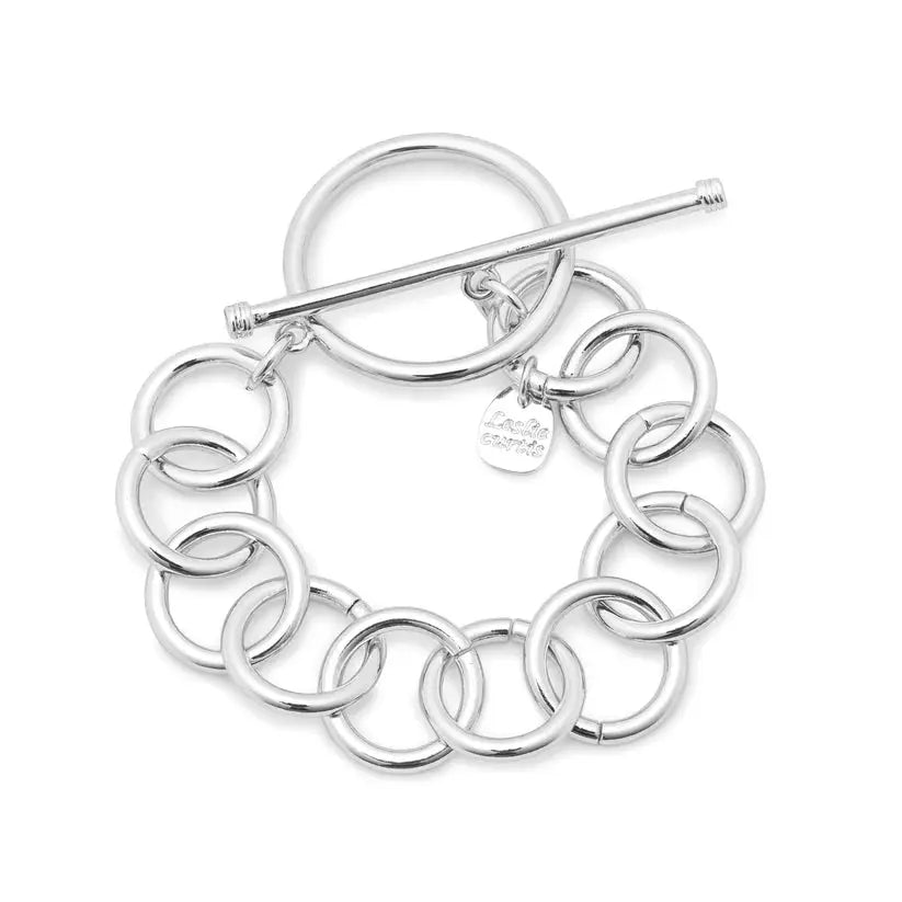 Chunky Silver Valerie Bracelet Leslie Curtis