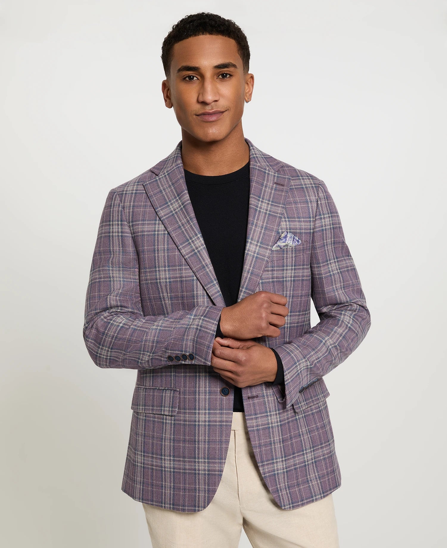 Lilac Plaid Sport Coat