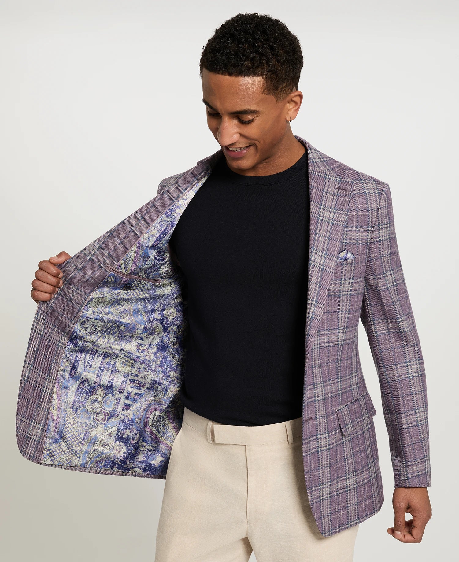 Lilac Plaid Sport Coat