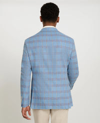 Light Blue Plaid Sport Coat