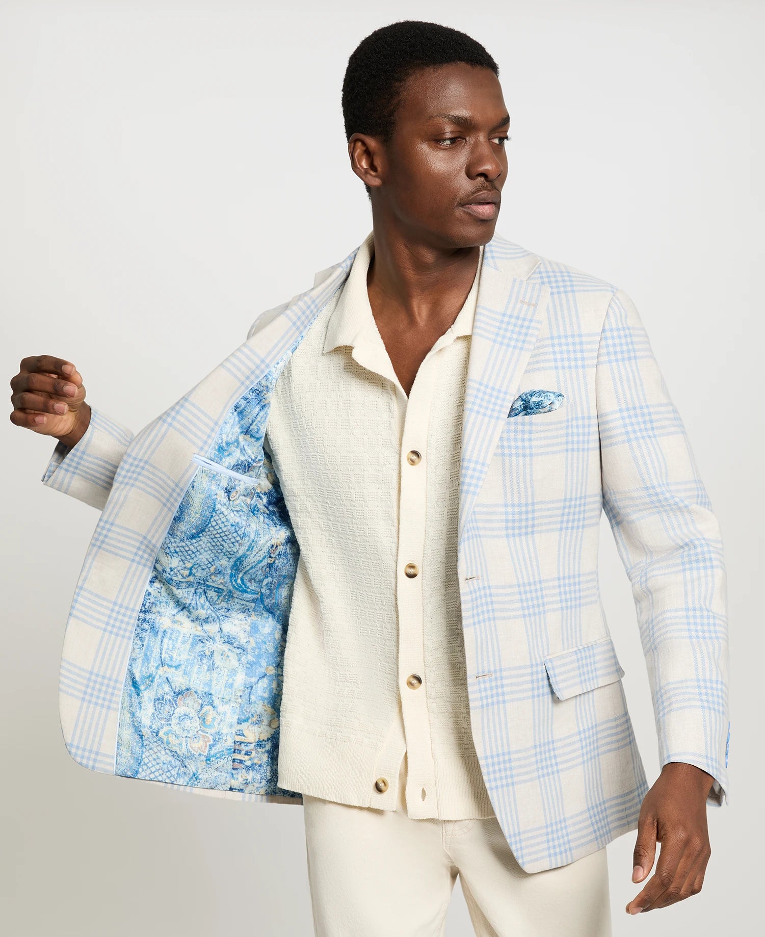 Light Blue Window Sport Coat