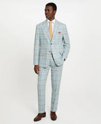Aqua Plaid Sport Coat