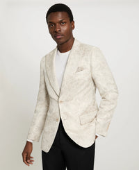 Cream Floral Jacquard Sport Coat