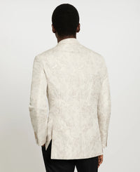 Cream Floral Jacquard Sport Coat