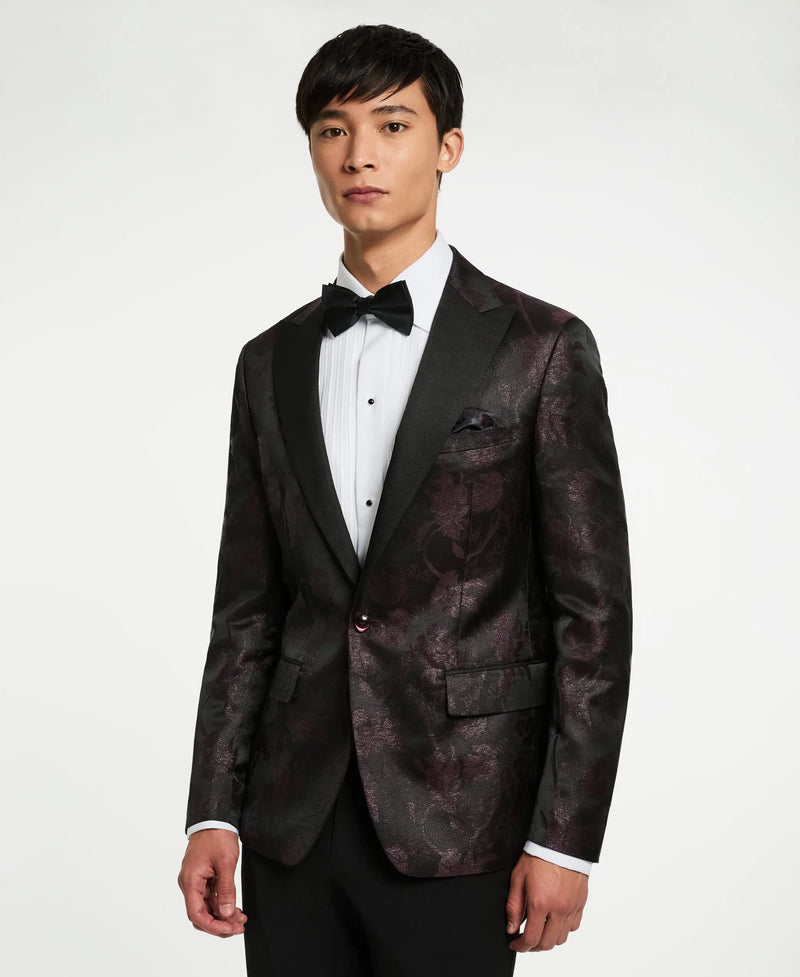 Valhalla Bordeaux Metallic Dinner Jacket Clothier to The King