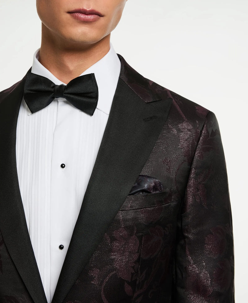 Valhalla Bordeaux Metallic Dinner Jacket Clothier to The King