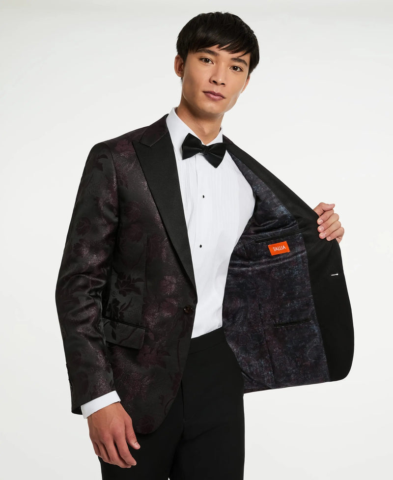 Valhalla Bordeaux Metallic Dinner Jacket Clothier to The King