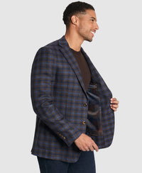 Wool Check Plaid Sport Coat