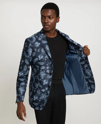 Denim Floral Jacquard Sport Coat