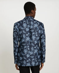 Denim Floral Jacquard Sport Coat