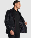 Velvet Metallic Foil Abstract Sport Coat