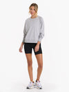 Long-Sleeve Halo Crew - Pale Grey Heather