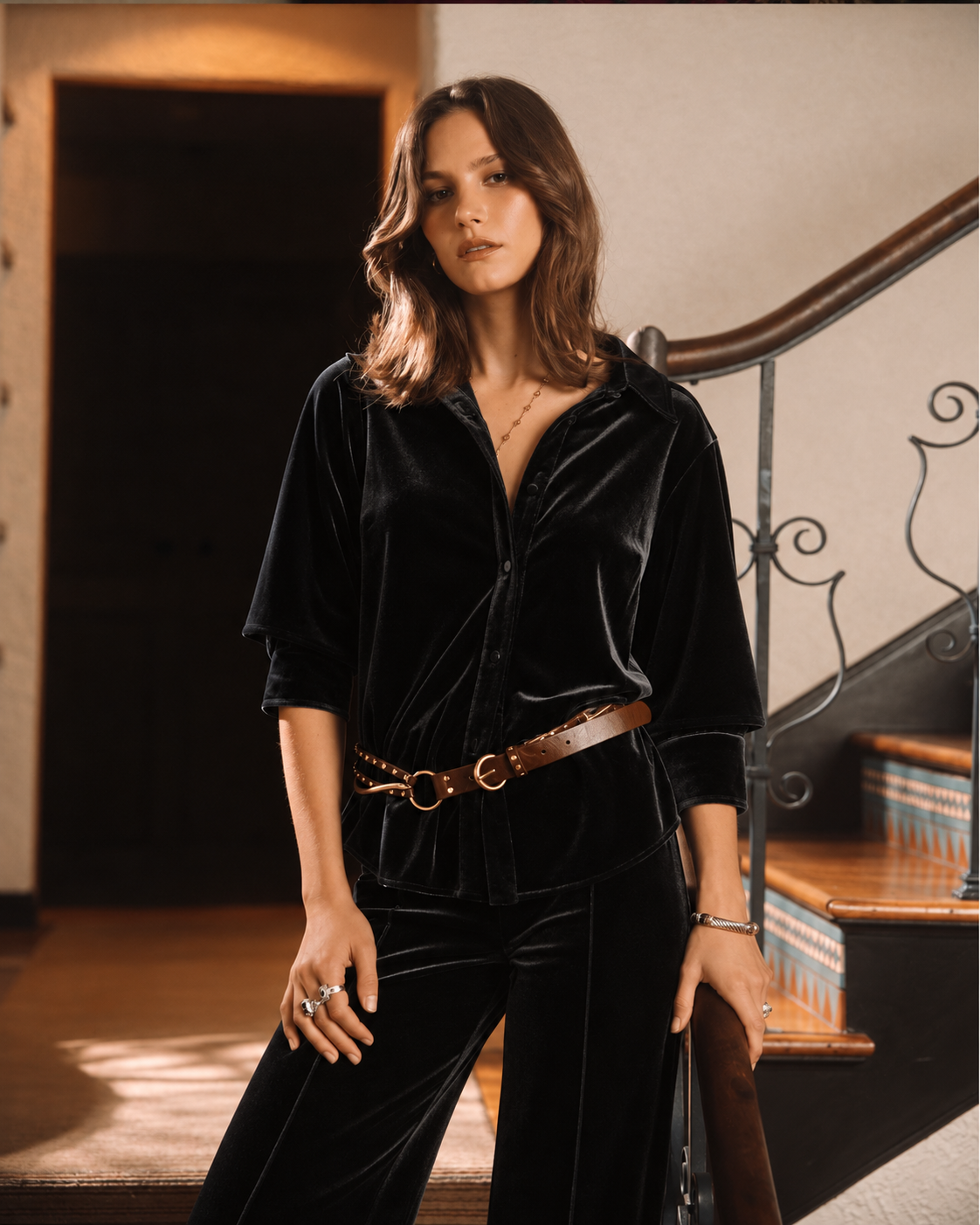 Velvet Top - Black