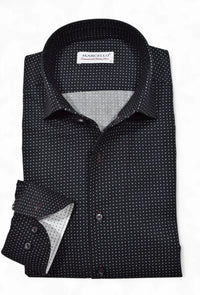 Black w/ White Squares Sport Shirt