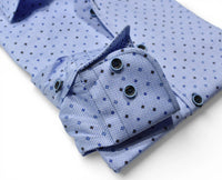Blue Float Diamonds Sport Shirt