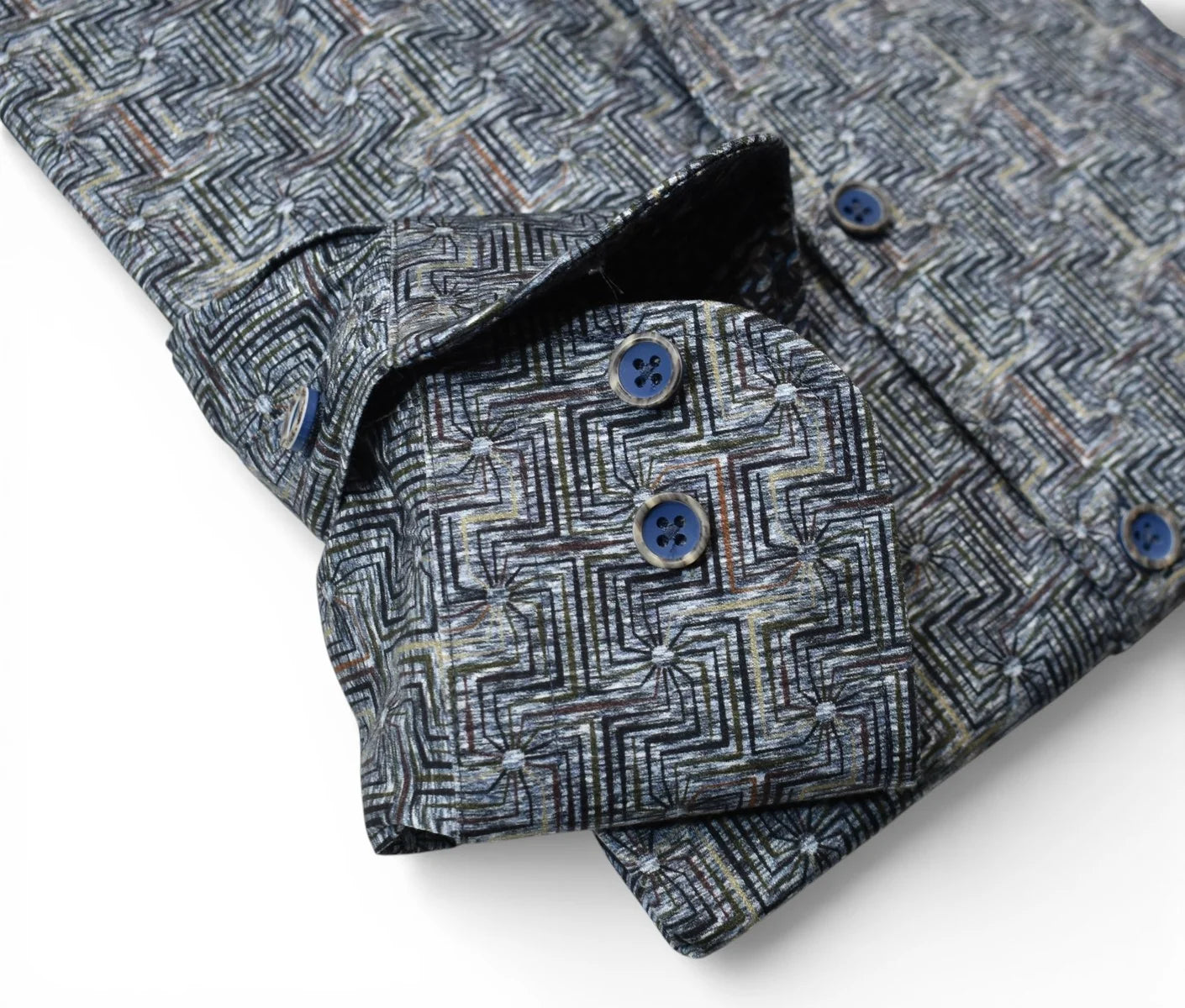 Grey Slate Maze Sport Shirt