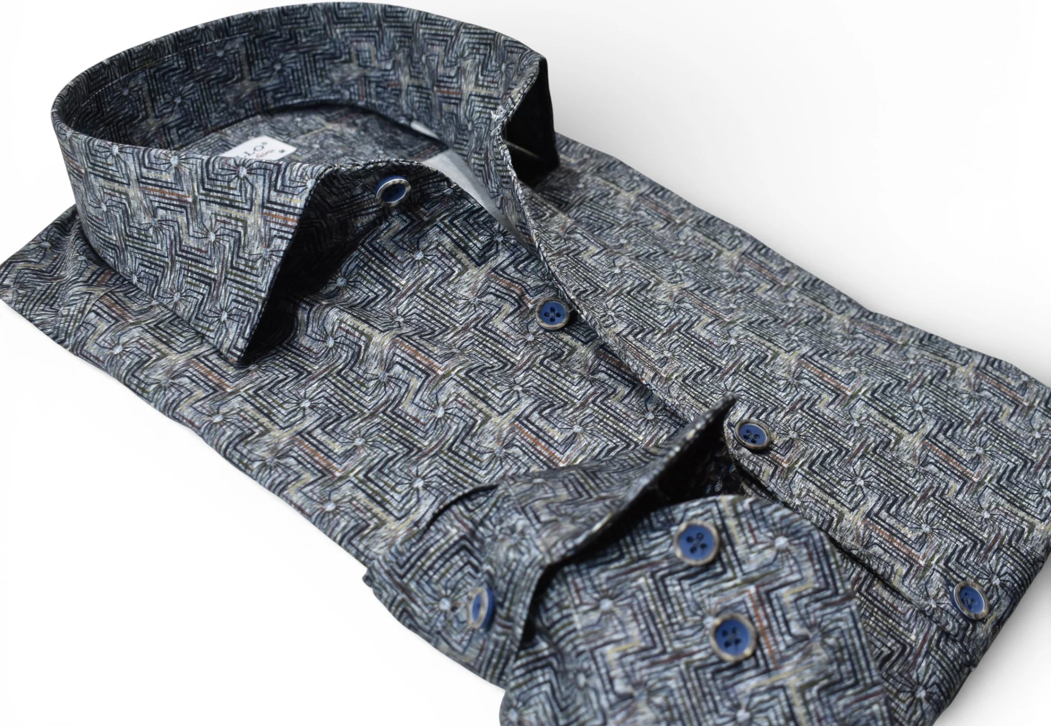 Grey Slate Maze Sport Shirt