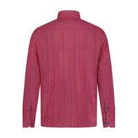 Red with Indigo Dot Performance Shirt