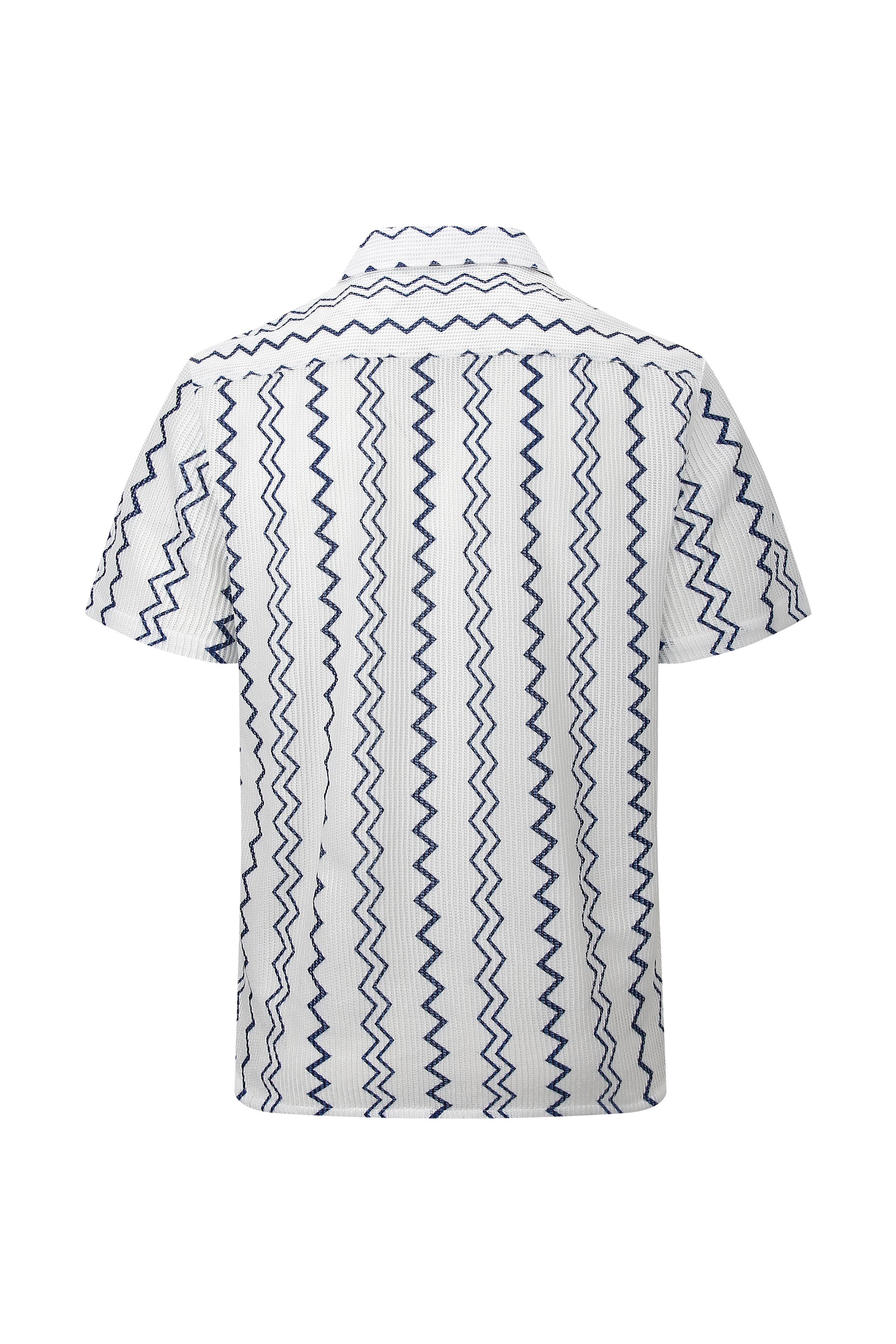White Chevron Sport Shirt