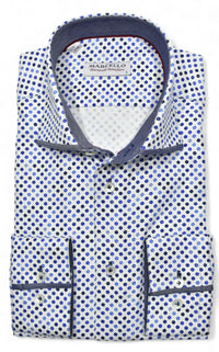 Blue Shade Circles Sport Shirt