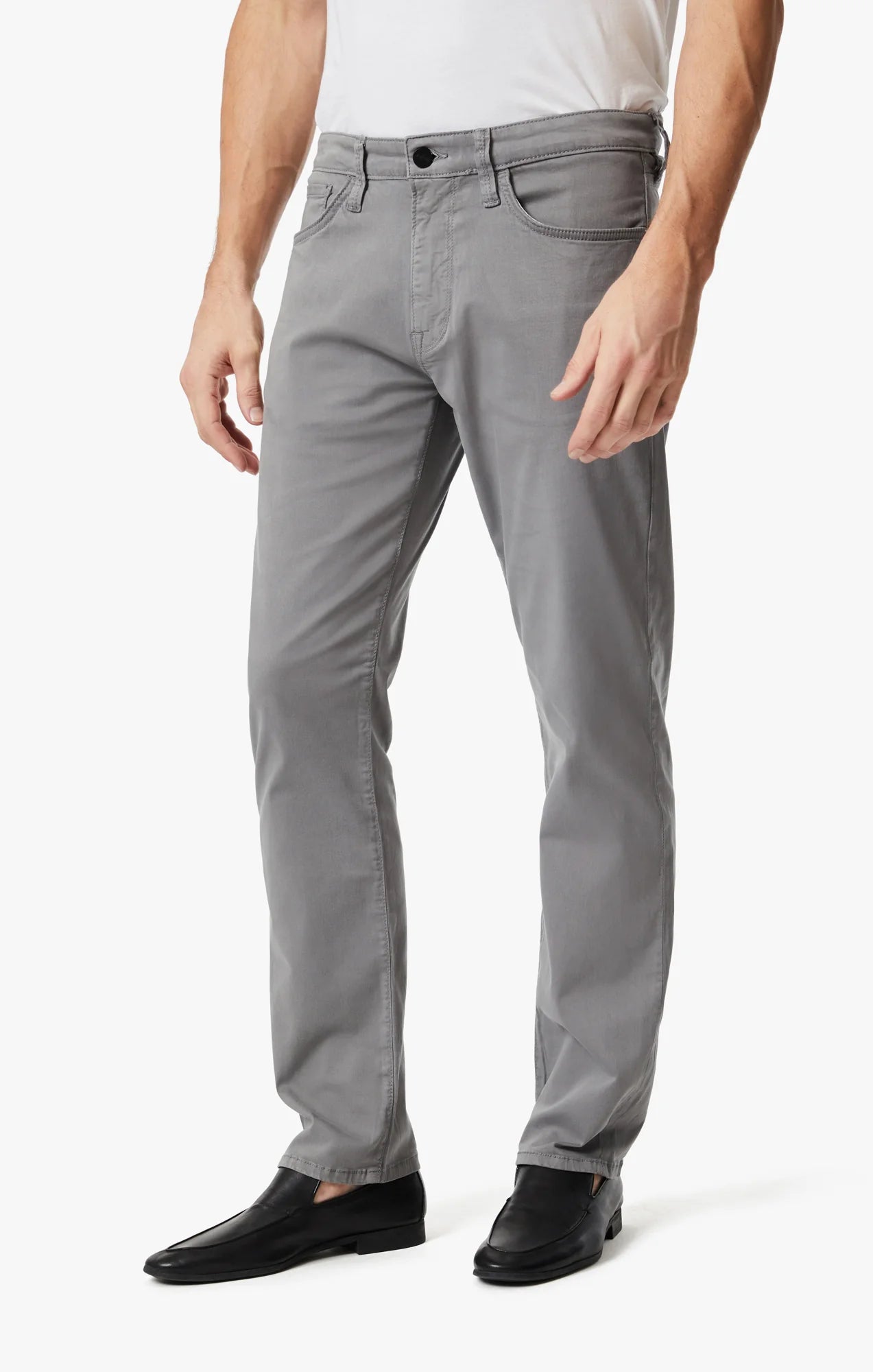 Relaxed Straight Leg Pants - Shark Twill