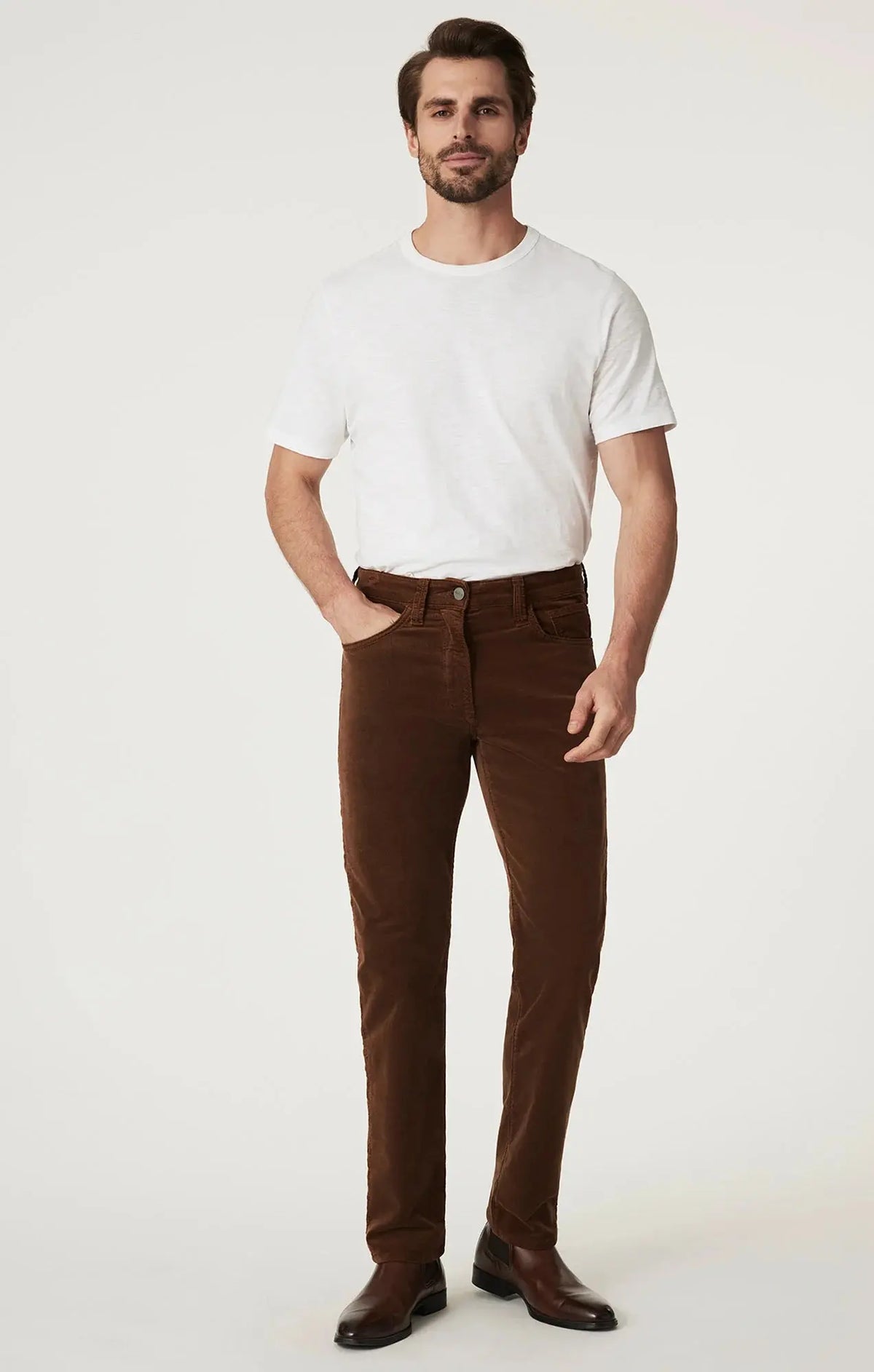 Relaxed Straight Corduroy Pants - Bourbon Cord 34 Heritage