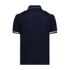 Melange  Panel Short Sleeve Knit Polo