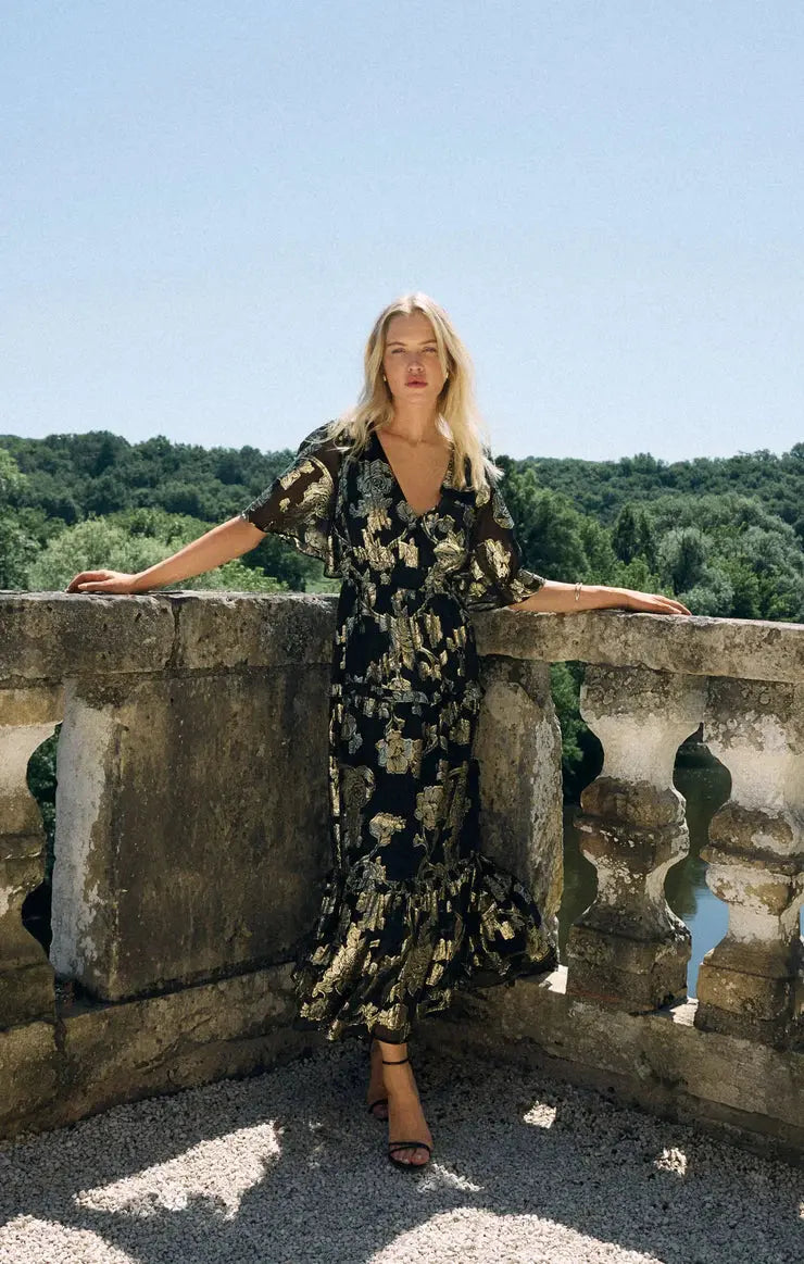 Kiera Jacquard Maxi Dress Z Supply