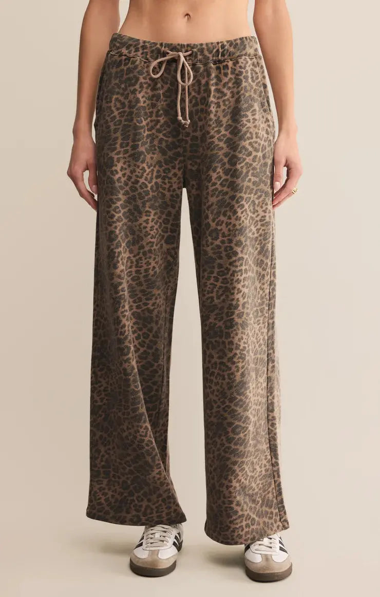Hunter Knit Leopard Pant Z Supply