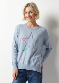 Star Sweater - Chambray