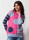 Spot On Sweater - Pink