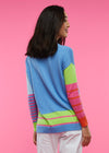 Chambray Color block Sweater
