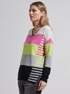 Neon Stripe Sweater