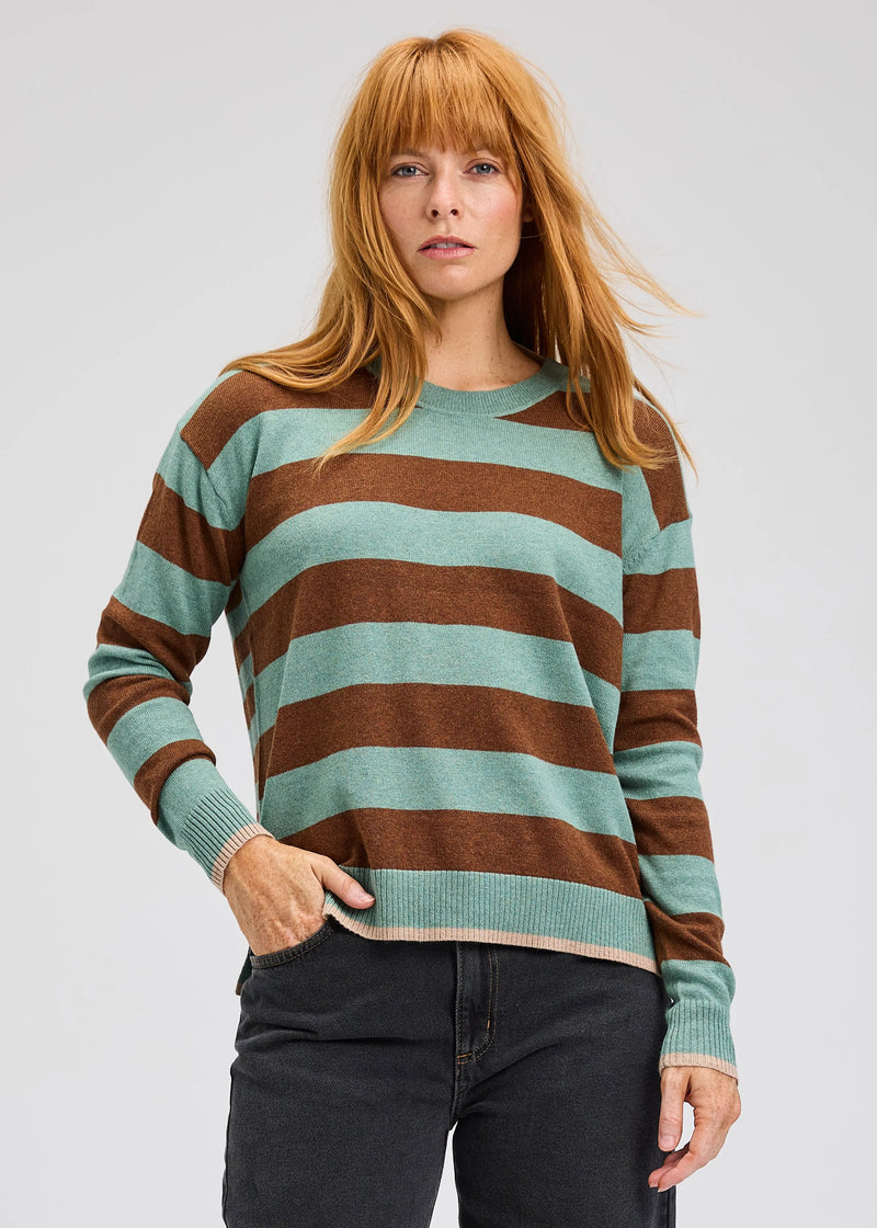 Moss Multi Stripe Crew ZAKET & PLOVER