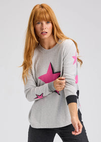 Grey Stars & Stripes Sweater ZAKET & PLOVER