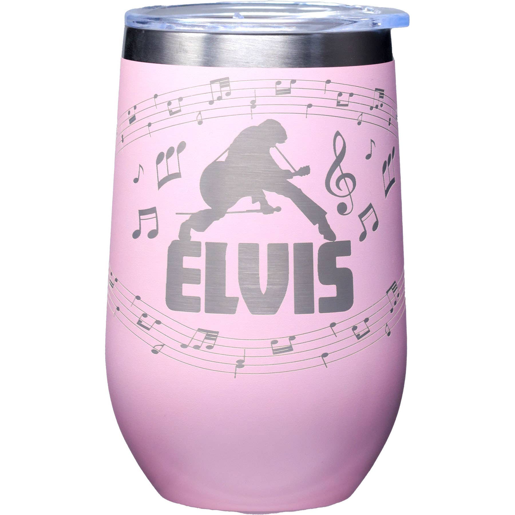 Elvis Etched Stainless Steel Tumbler