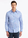 Amsterdam Sport Shirt – Abstract multi-color print front view