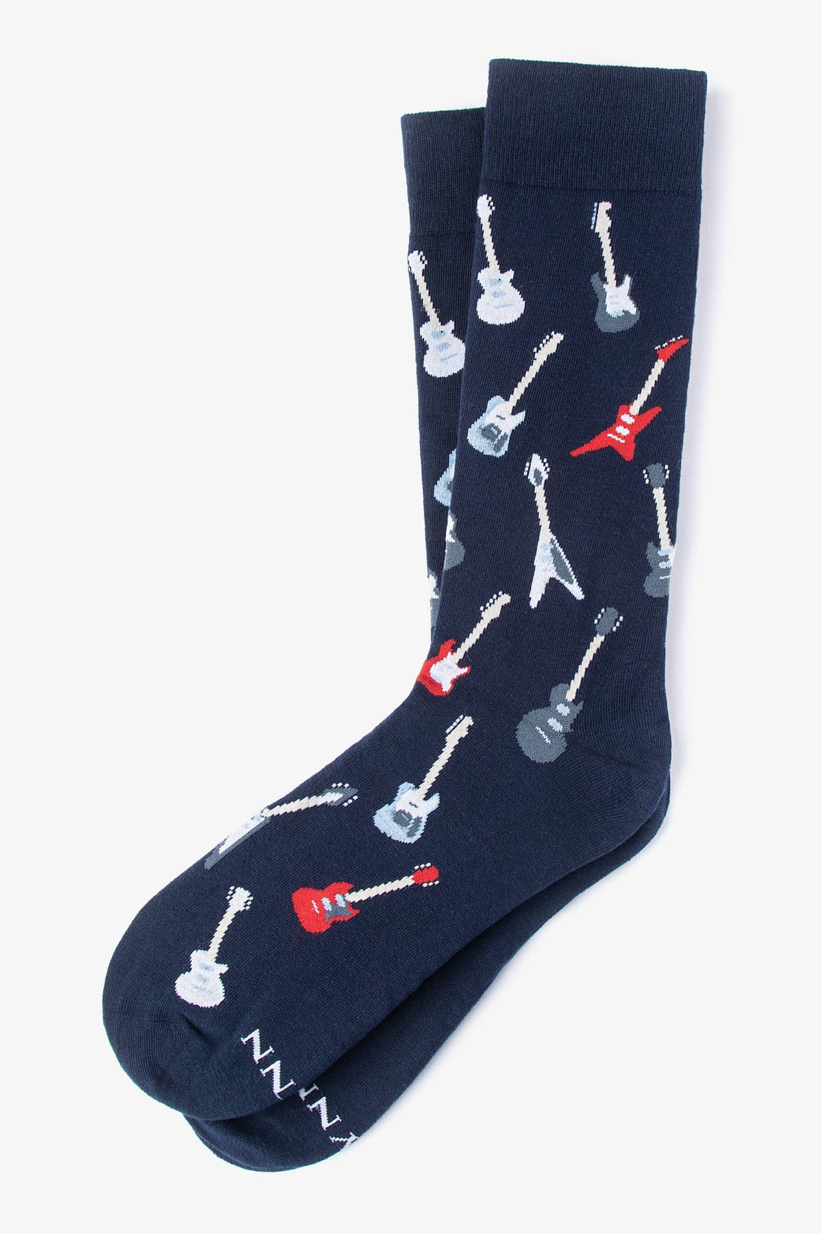 Born to Shred -Electric Guitar Carded Cotton Sock: Black Alynn