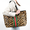 Leopard Hyde Stripe Tote