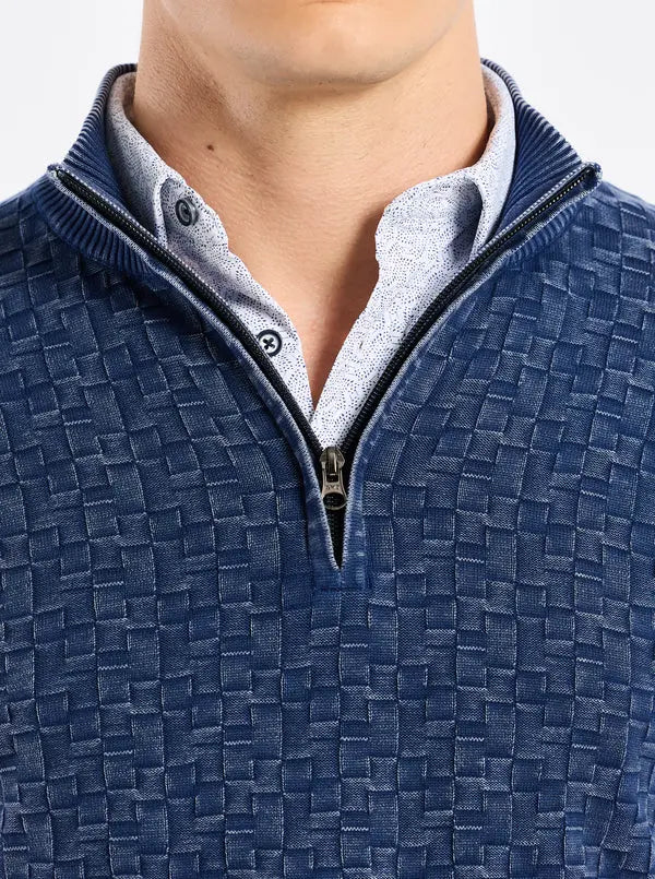 Aubin Navy Sweater Robert Graham