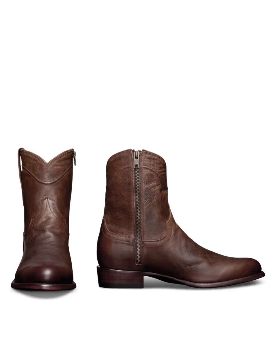 The Dean Zip Boot - Cafe/Goat