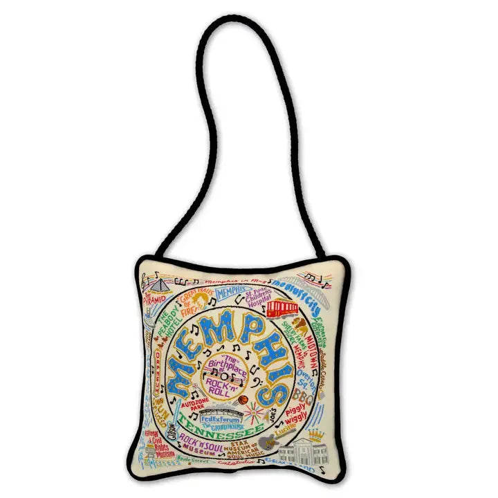 Memphis Mini Pillow Ornament Catstudio