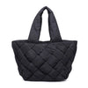 Intuition East West Woven Nylon Tote || Black