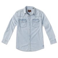 Branson Whipstitch Denim Shirt - Chambray Denim